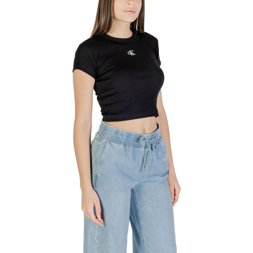 Calvin Klein Jeans Black Cotton T-Shirt