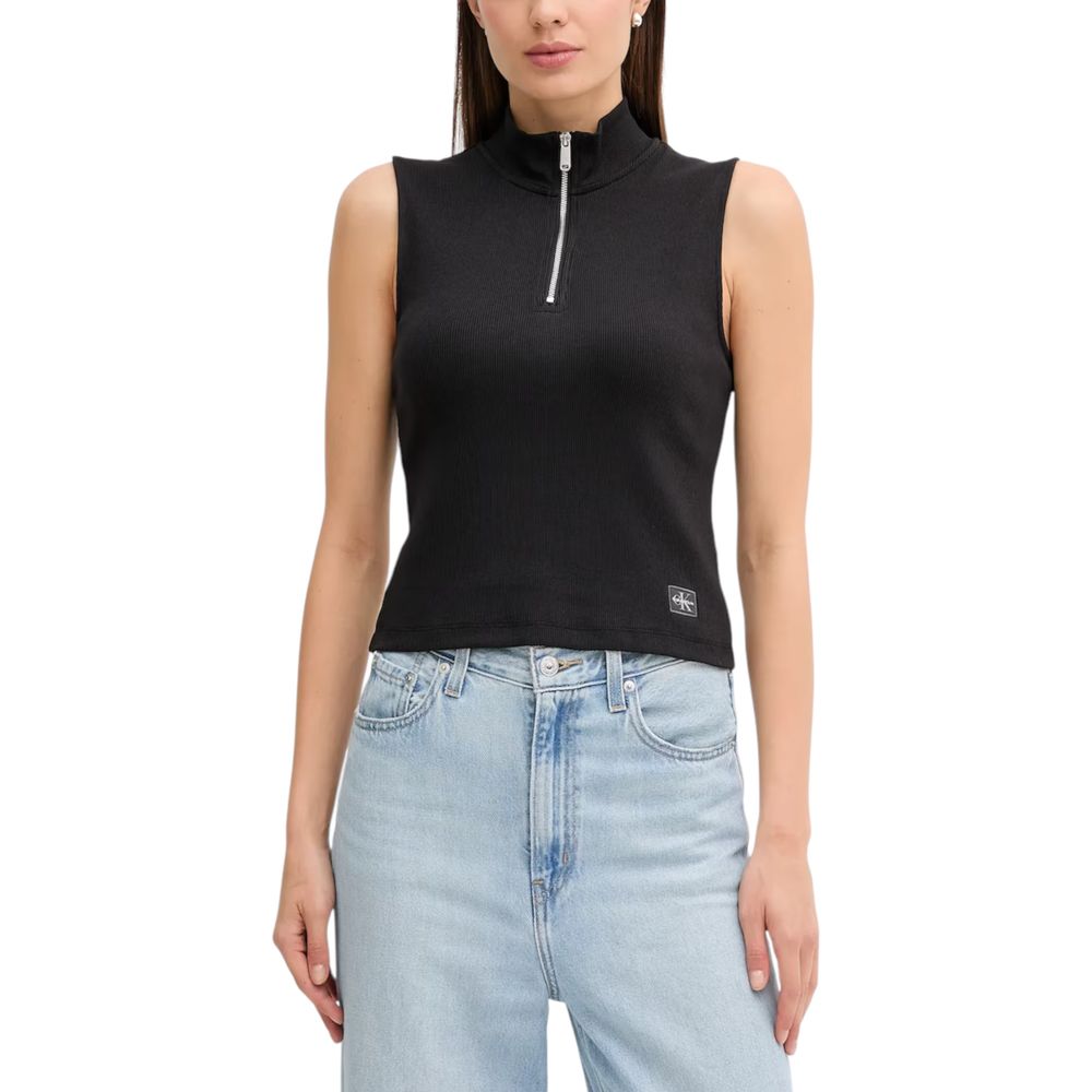 Calvin Klein Jeans Black Cotton Top