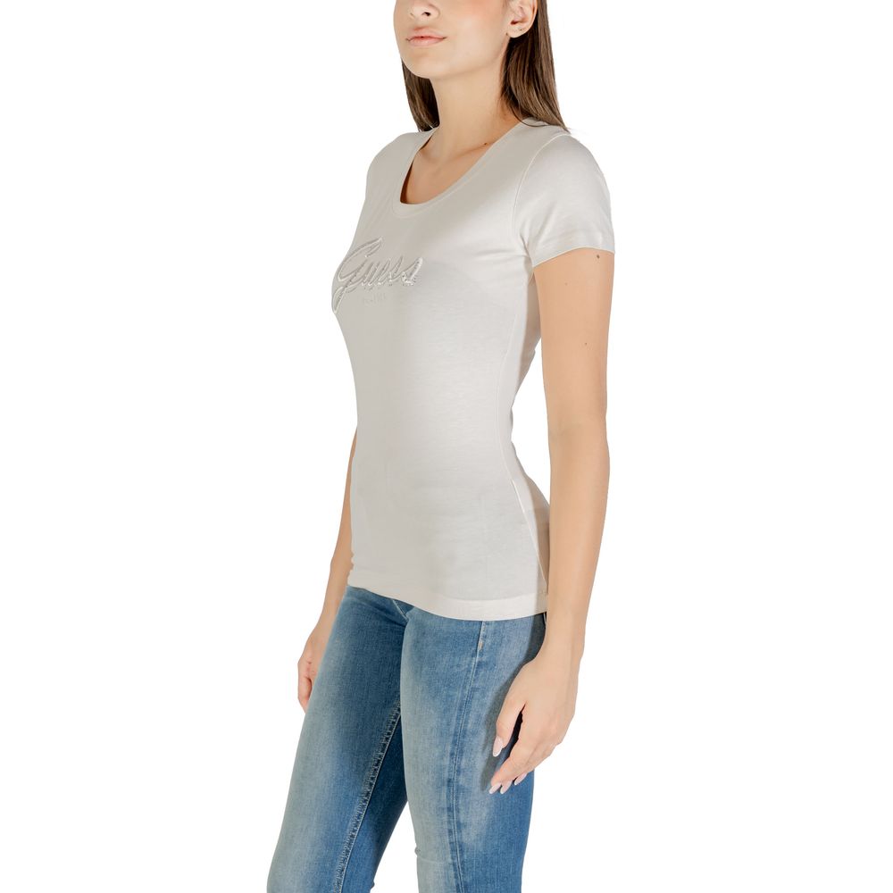 Guess Beige Cotton T-Shirt