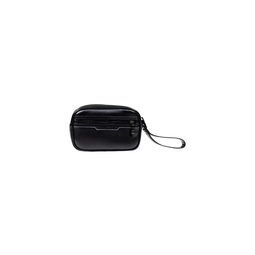 Armani Exchange Black Polyester Clutch Bag