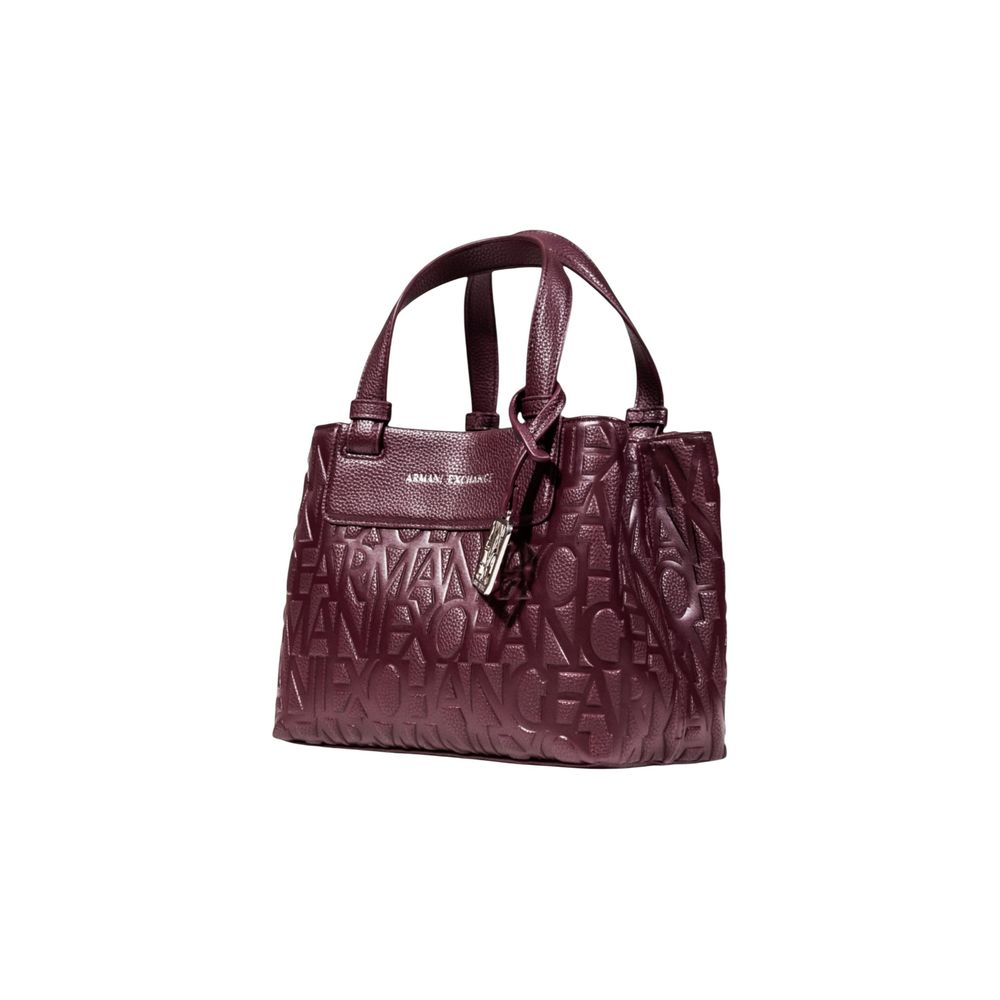 Armani Exchange Bordeaux Polyester Handbag