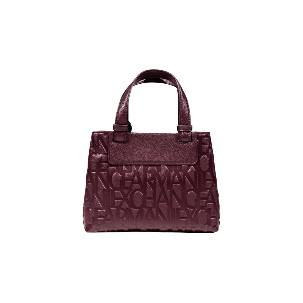 Armani Exchange Bordeaux Polyester Handbag