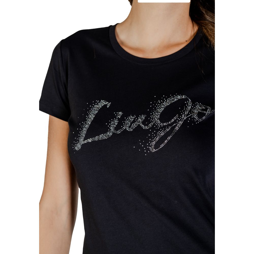 Liu Jo Black Cotton T-Shirt