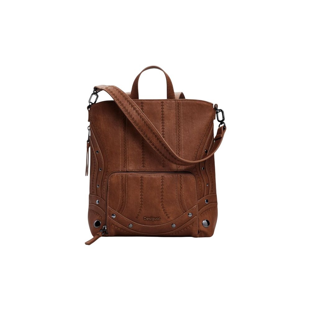 Desigual Brown Polyethylene Backpack