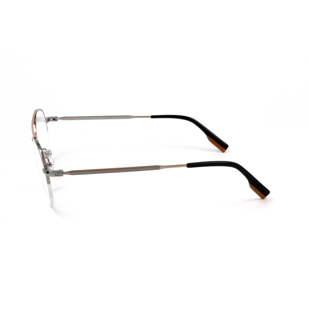 Lunettes (monture) en métal gris Ermenegildo Zegna