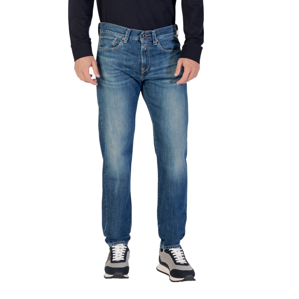 Replay Blue Cotton Skinny Jeans