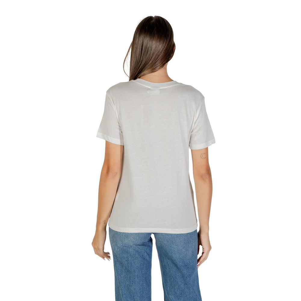 Desigual White Cotton T-Shirt