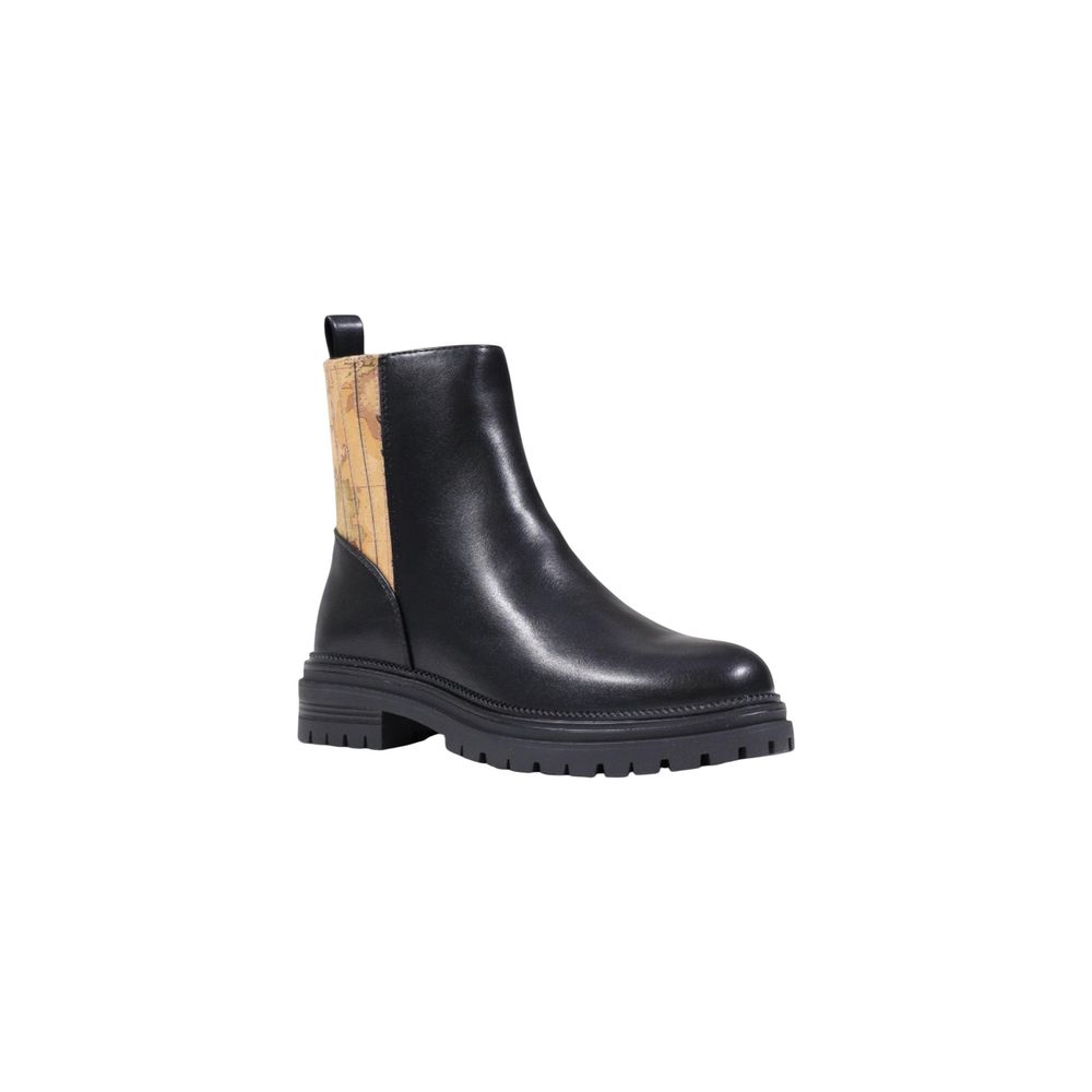 Alviero Martini Prima Classe Black Polyethylene Ankle Boots