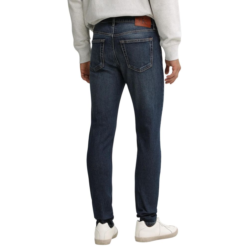 Calvin Klein Jeans Blue Cotton Skinny Jeans