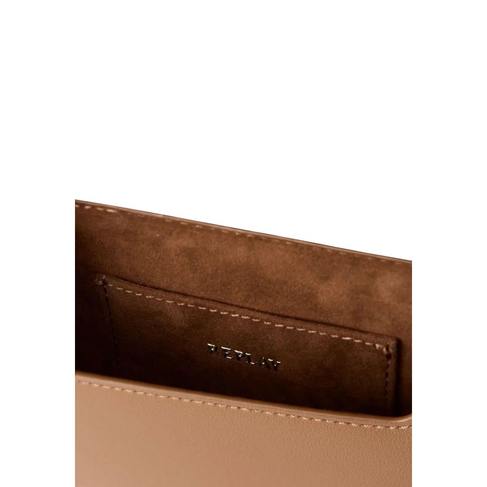 Replay Brown Polyethylene Handbag