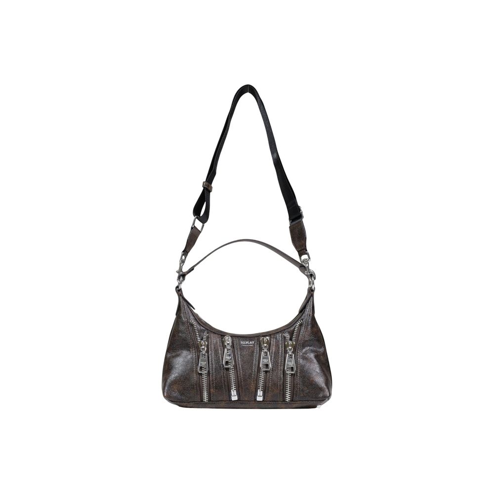 Replay Brown Polyethylene Handbag
