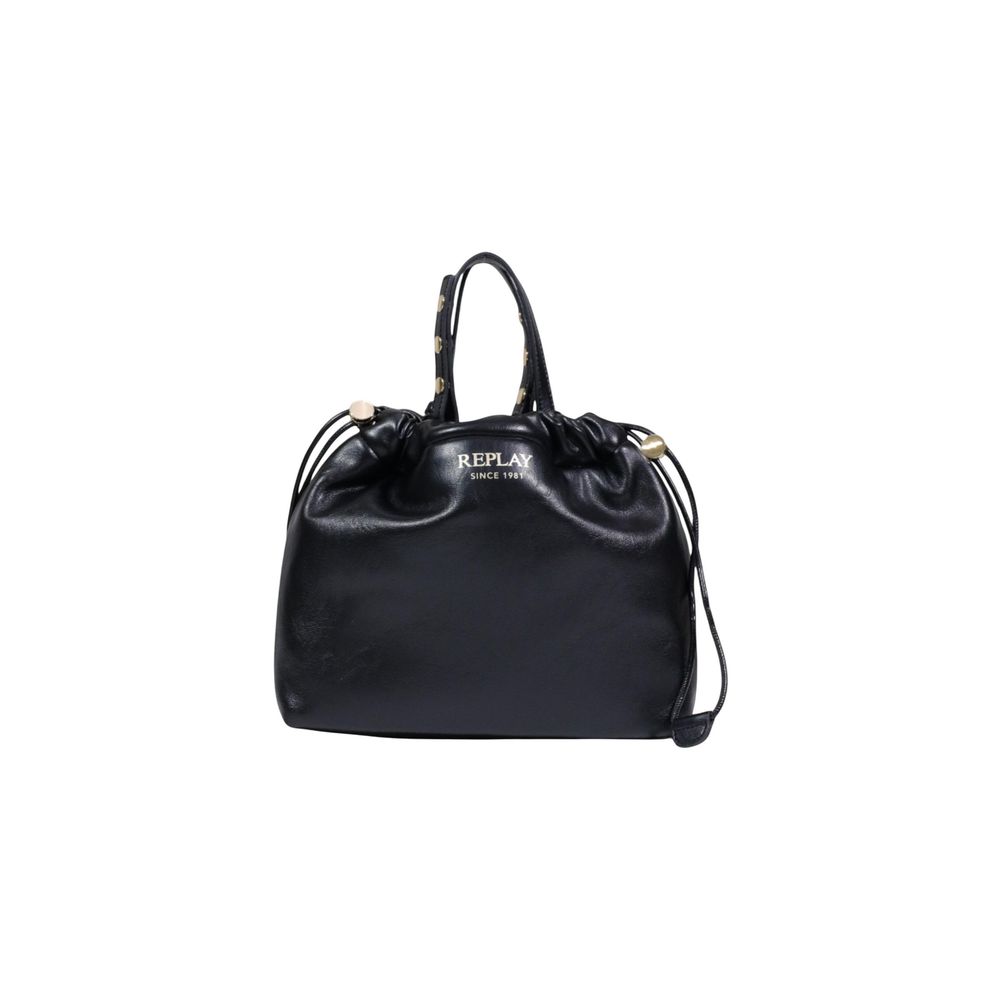 Replay Black Polyester Handbag