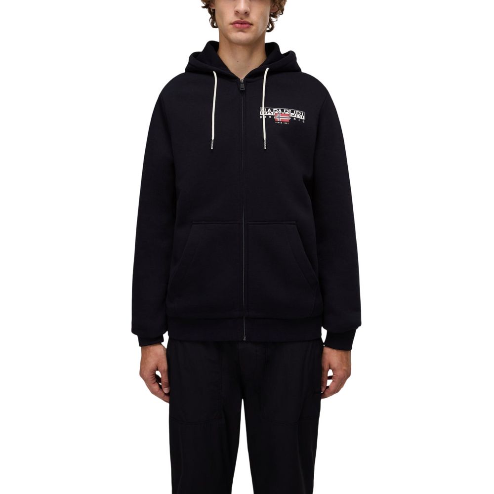 Napapijri Black Cotton Hoodie