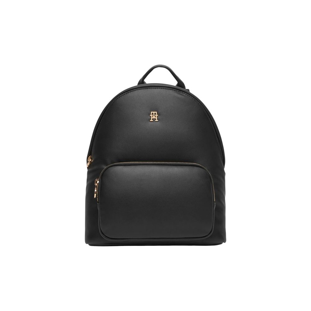 Tommy Hilfiger Black Artificial Leather Backpack