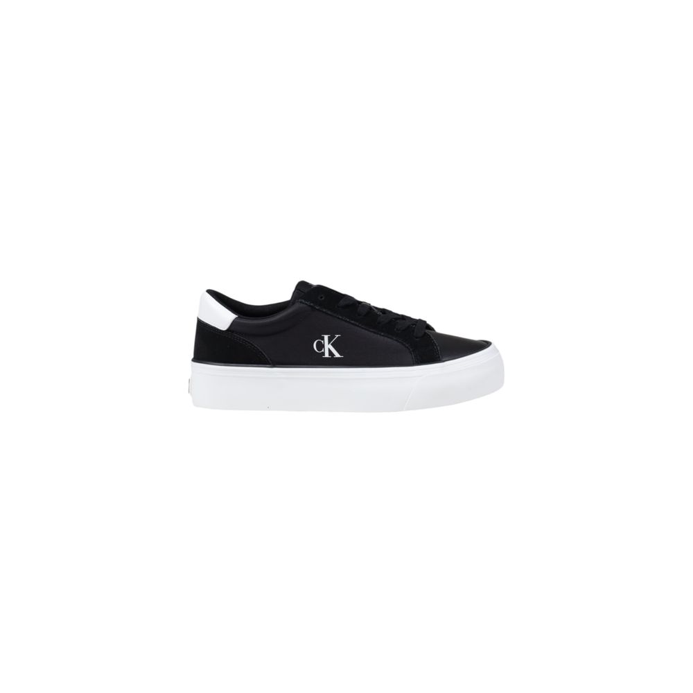 Calvin Klein Jeans Black And White Recycled Polyamide Platform Sneakers