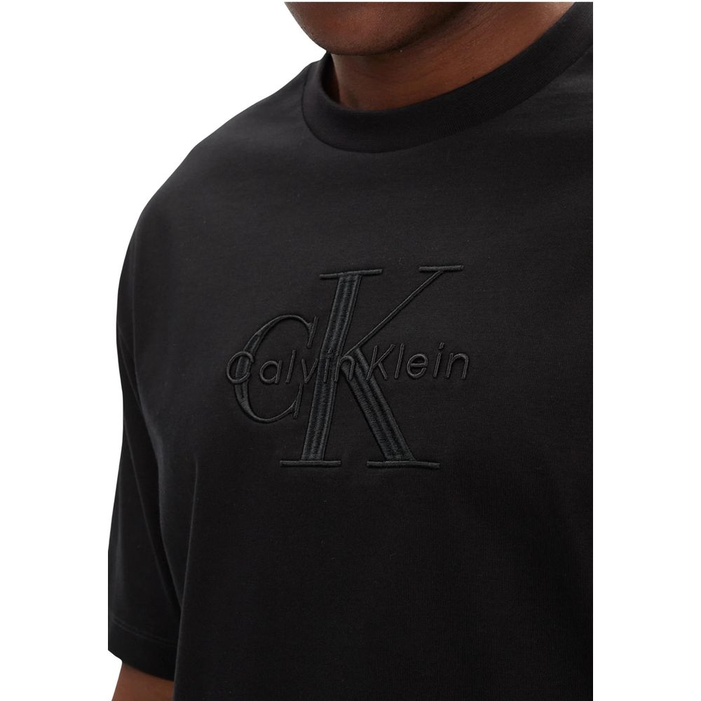 Calvin Klein Jeans Black Cotton T-Shirt