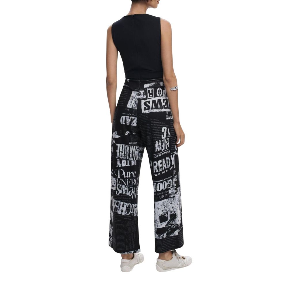 Desigual Black Polyester Jumpsuit