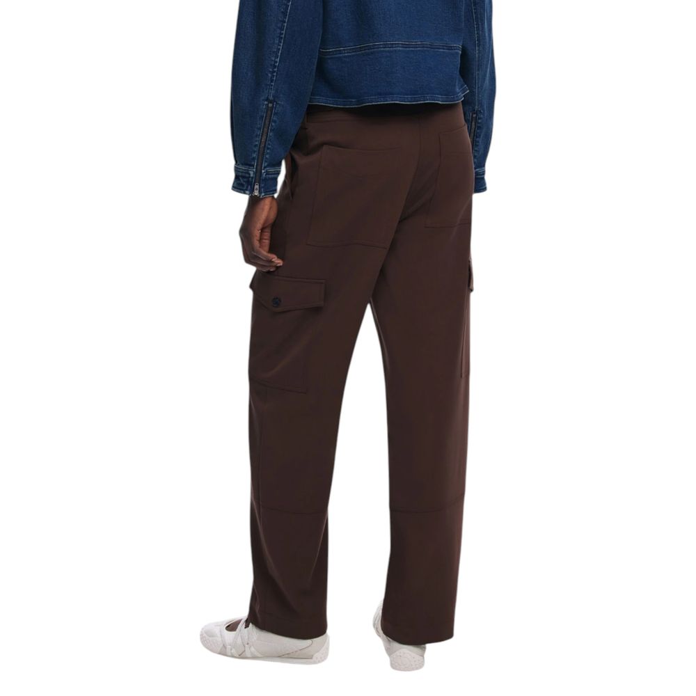 Desigual Brown Polyester Casual Pants