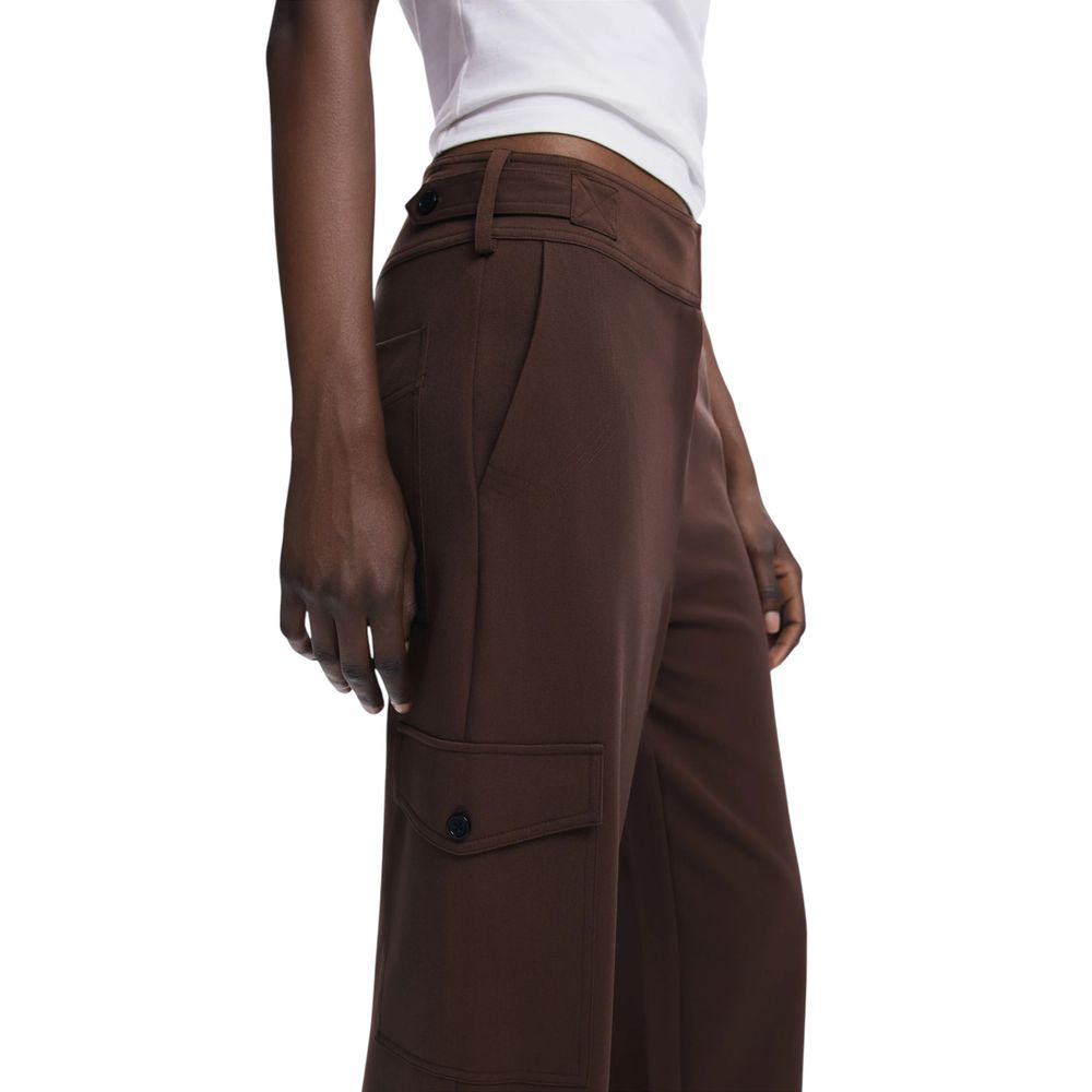 Desigual Brown Polyester Casual Pants