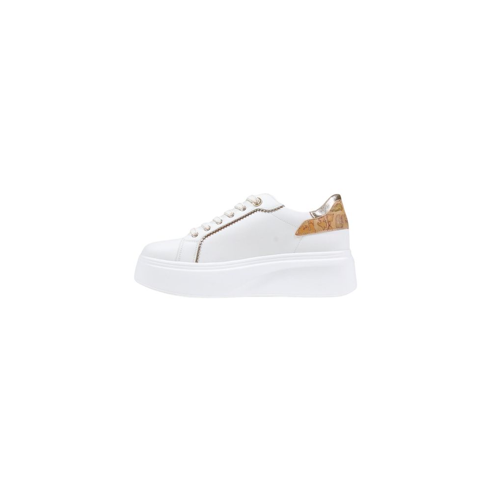 Alviero Martini Prima Classe White Polyethylene Platform Sneakers