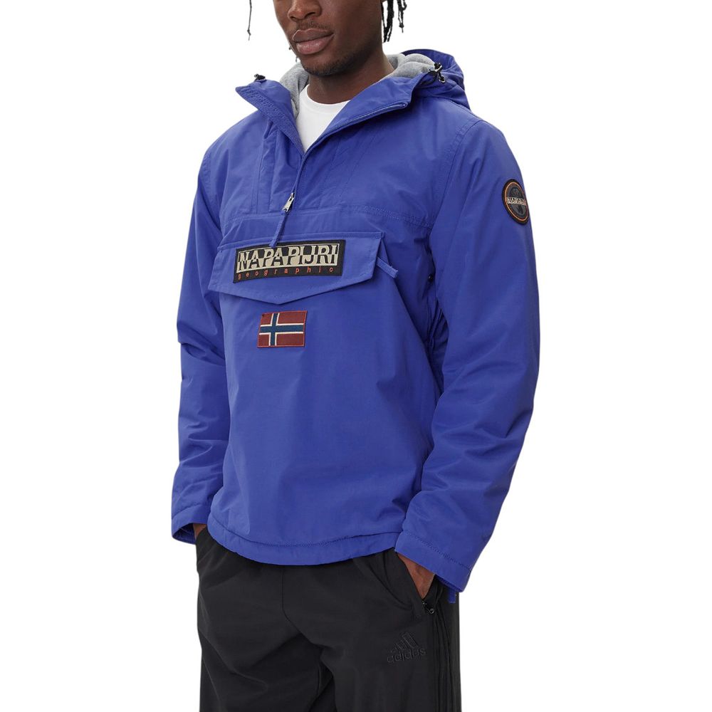 Napapijri Blue Polyamide Shell Jacket