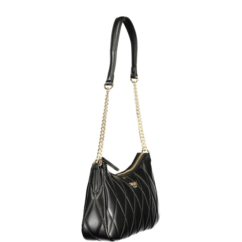 Twinset Schultertasche für Damen aus schwarzem Polyurethan