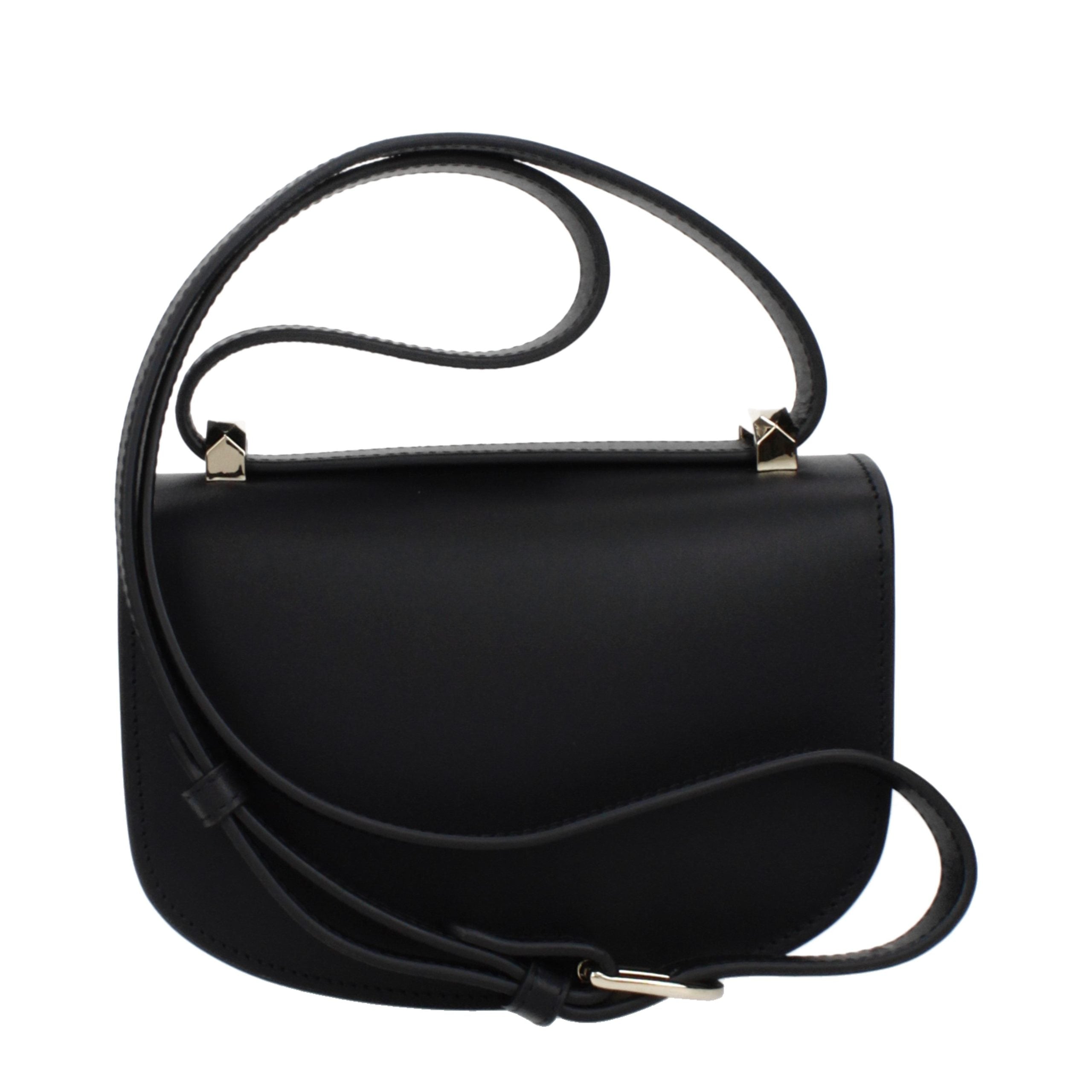A.P.C. Black Leather Shoulder Bag