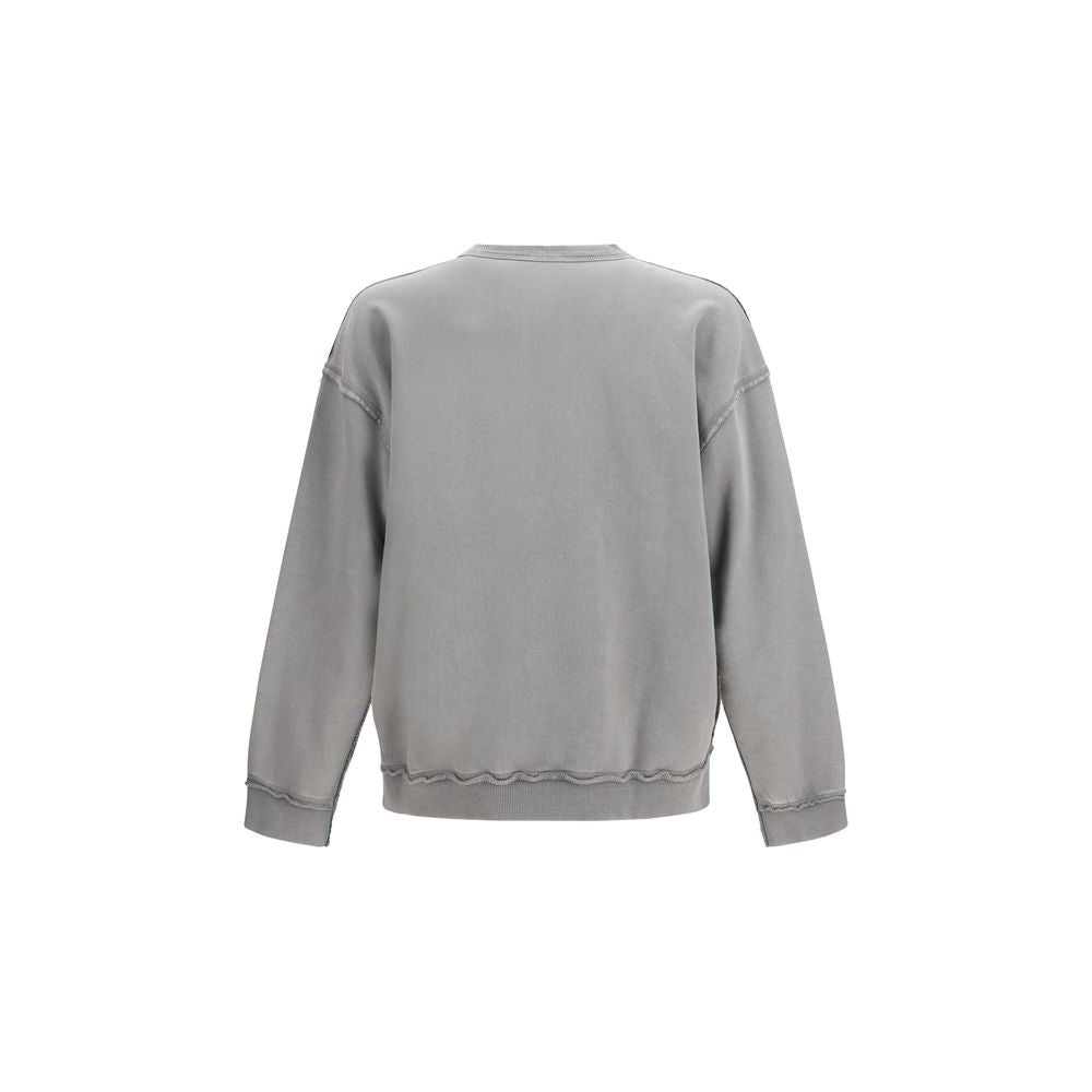 Diesel Gray Cotton Sweatshirt
