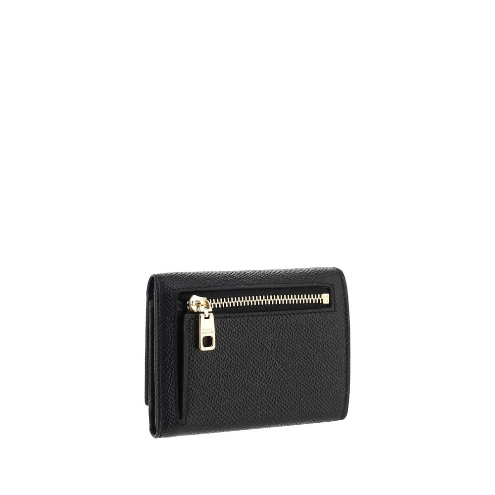 Dolce & Gabbana Black Calf Leather Bos Taurus Wallet