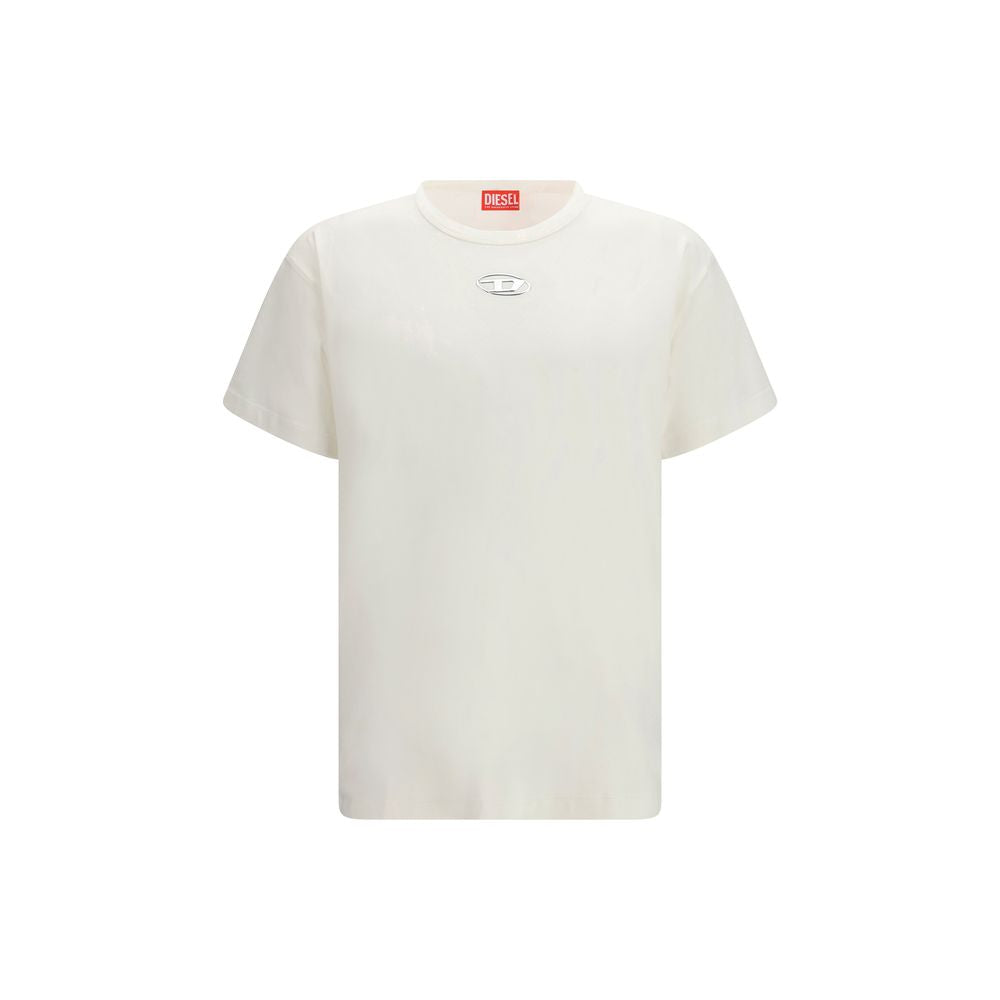 T-shirt blanc en coton Diesel