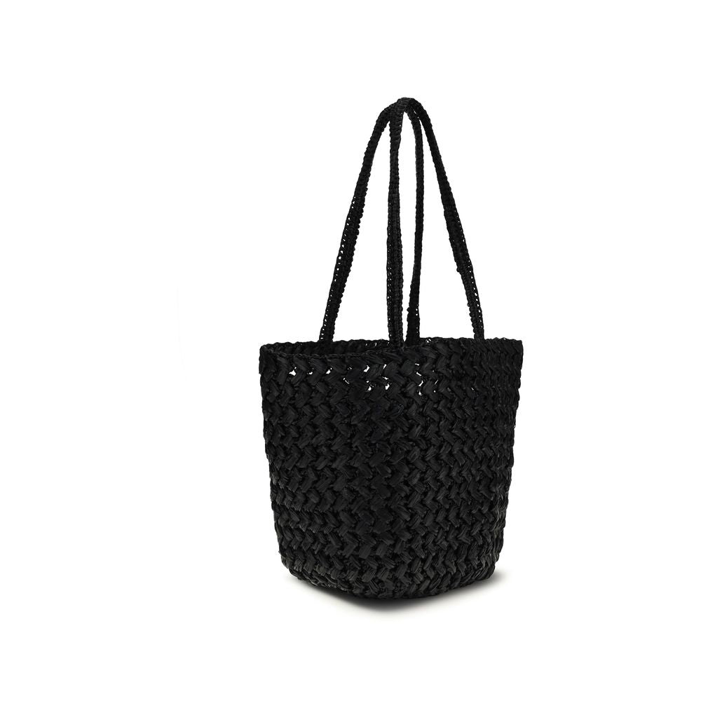 The Row Black Viscose Shoulder Bag