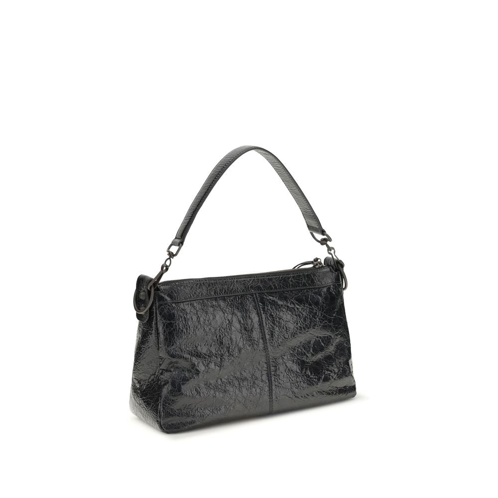 Balenciaga Black Lamb Ovis Aries Aries Shoulder Bag