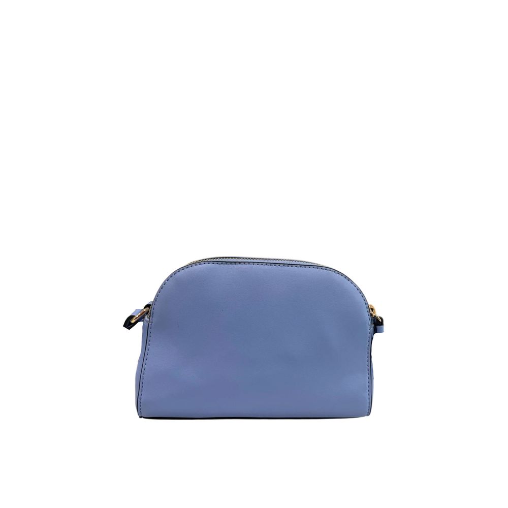 Twinset Damen Umhängetasche aus blauem PU