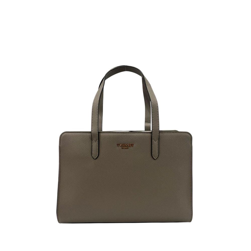 Sac à bandoulière Twinset gris en PU pour femme