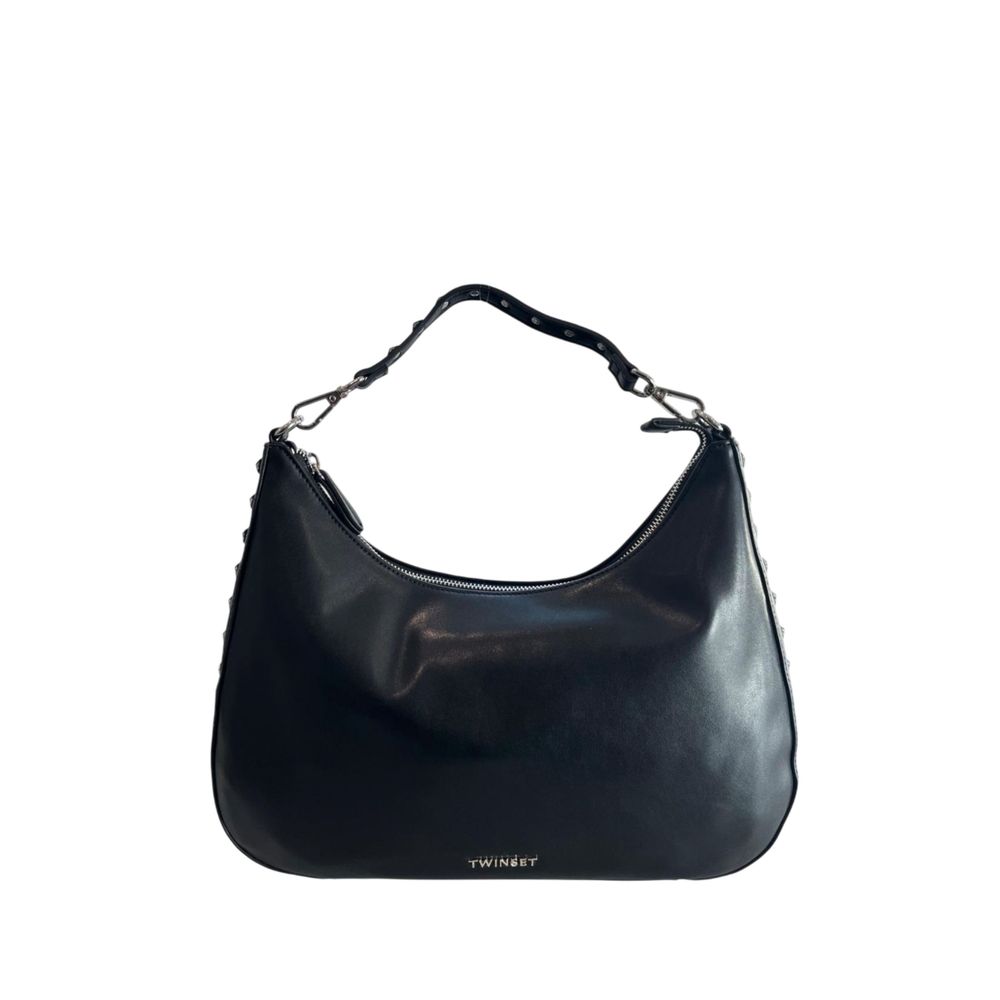 Sac bandoulière Twinset noir en similicuir pour femme