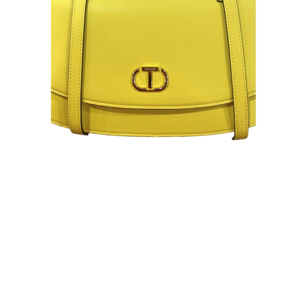 Twinset Gelbe PU Damen Schultertasche