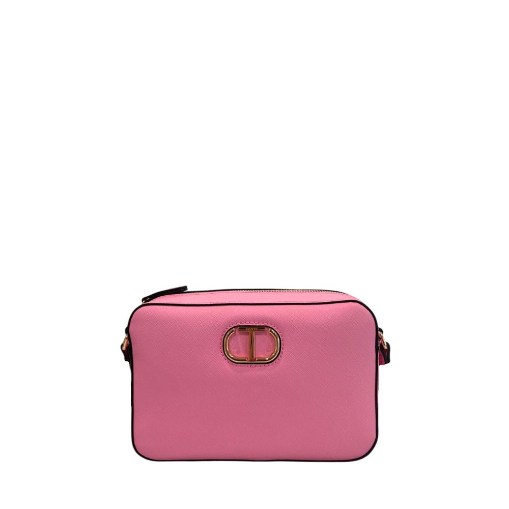 Sac bandoulière Twinset en polyuréthane rose pour femme