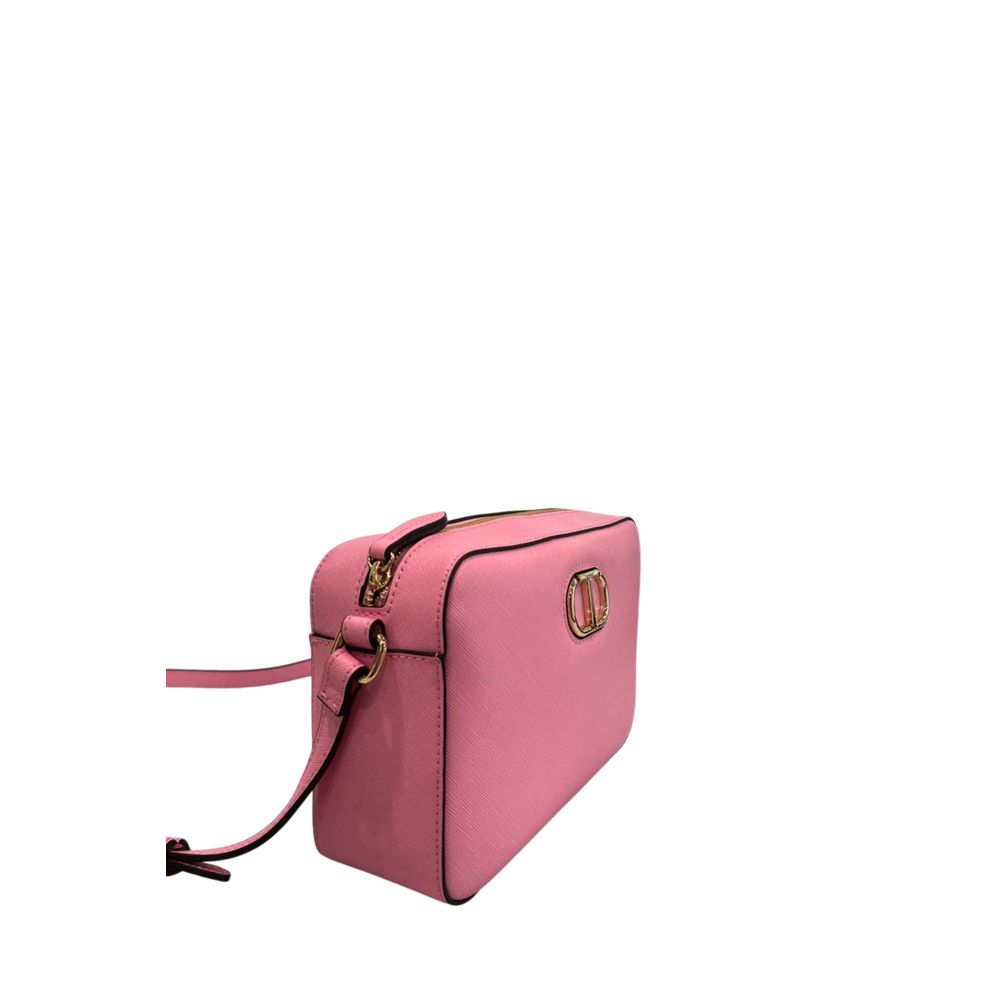 Sac bandoulière Twinset en polyuréthane rose pour femme