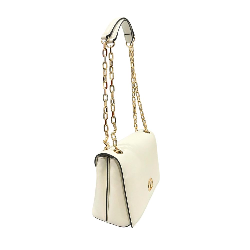 Besace femme Twinset en similicuir blanc