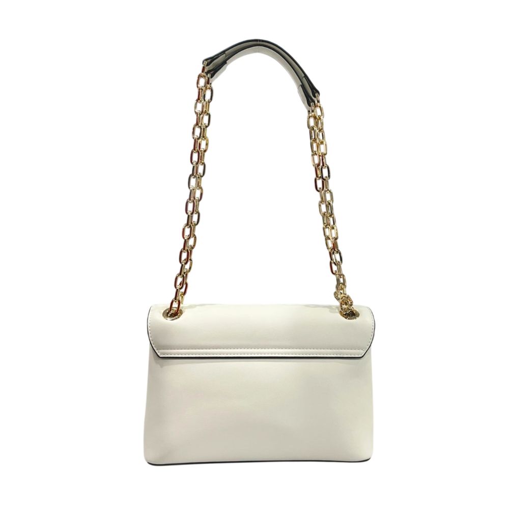Besace femme Twinset en similicuir blanc