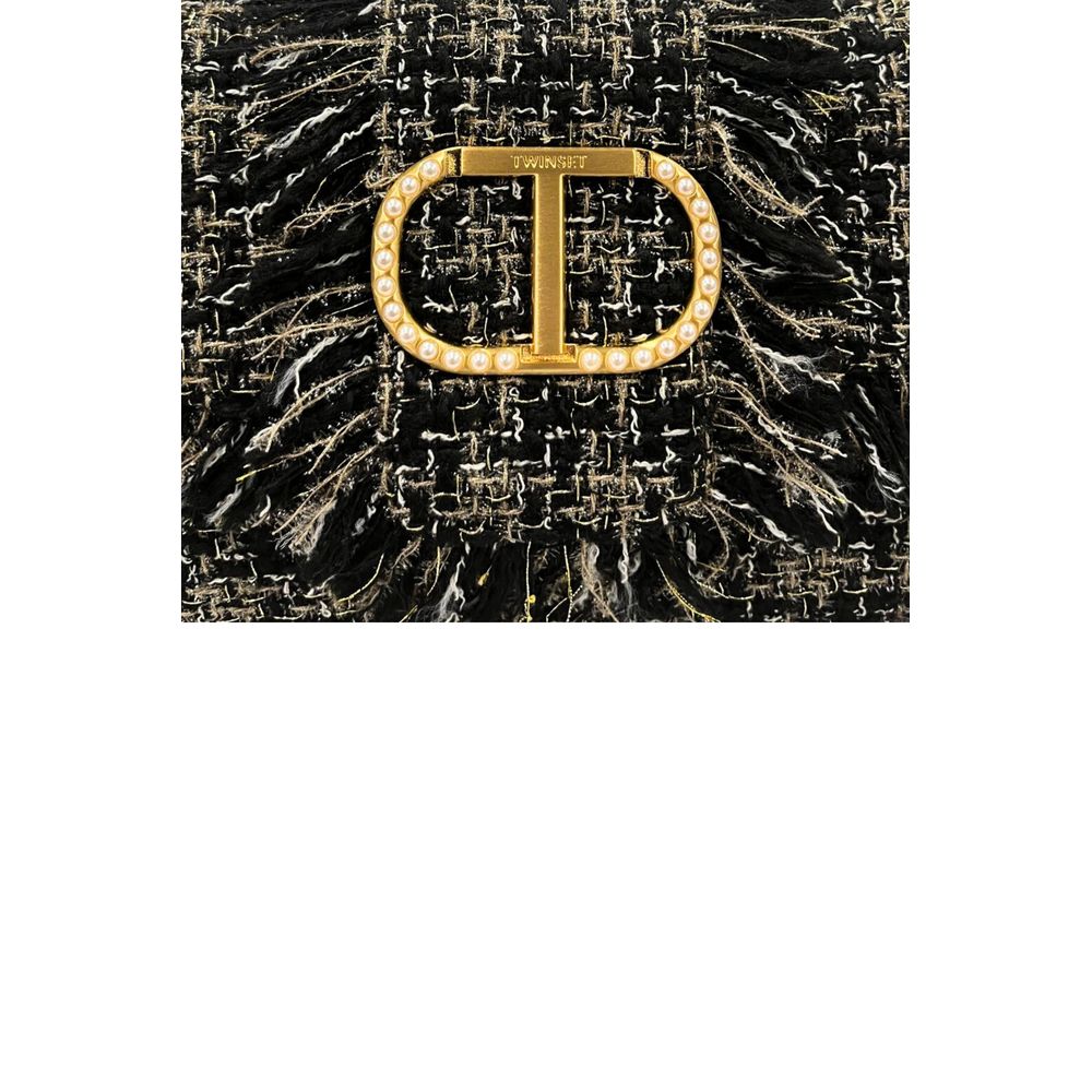 Sac bandoulière Twinset noir en similicuir pour femme