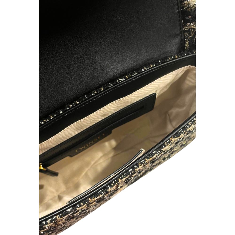 Sac bandoulière Twinset noir en similicuir pour femme
