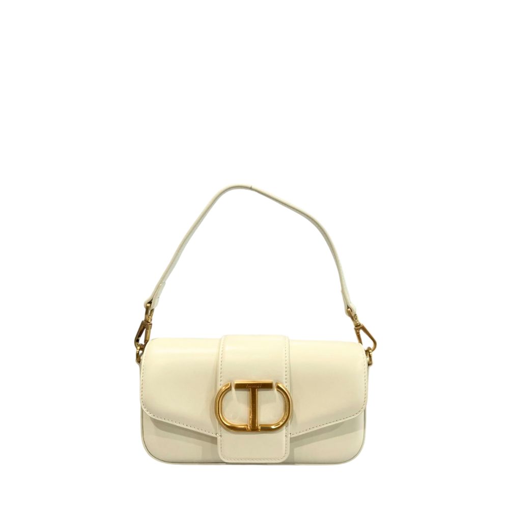 Sac à bandoulière Twinset blanc en polyuréthane pour femme