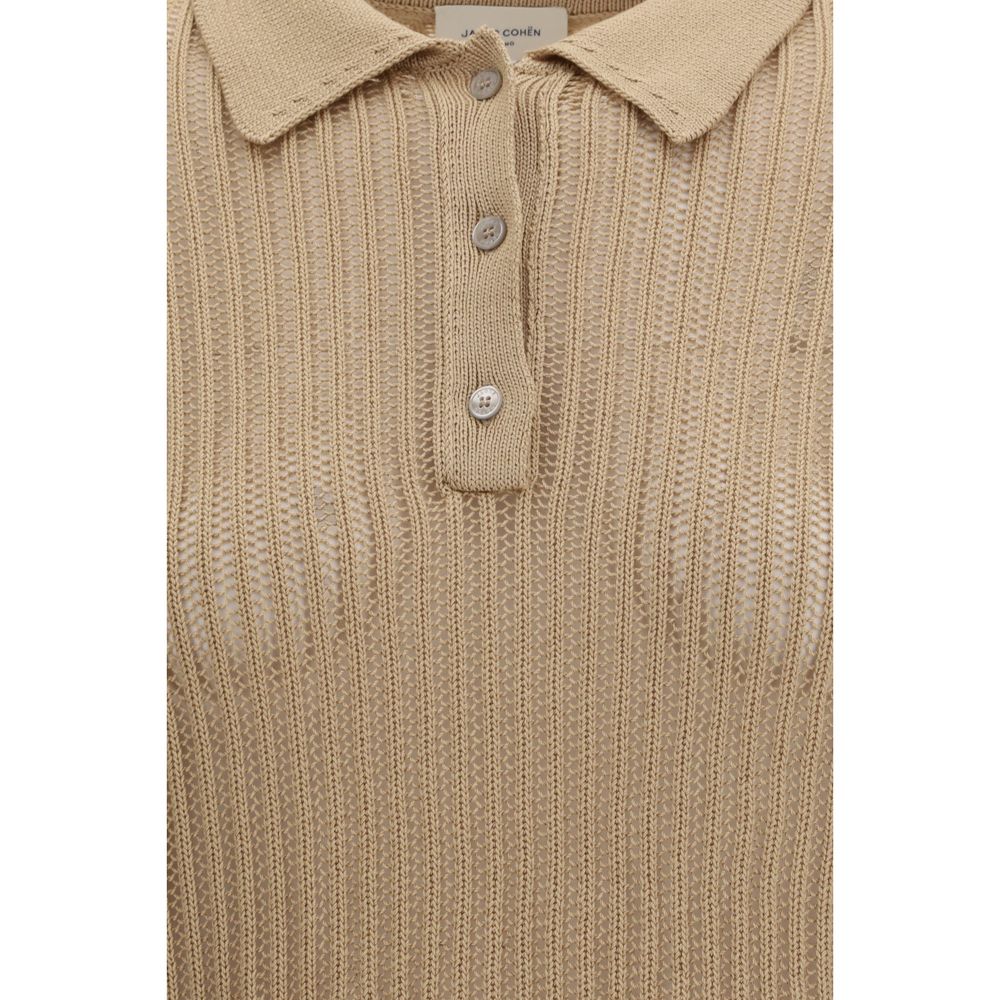 Jacob Cohen Beige Cotton Polo Shirt