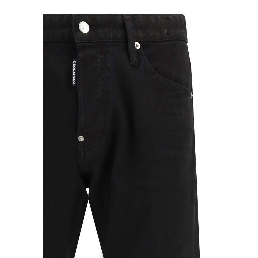 Jeans Slim Fit Dsquared² en Coton Noir
