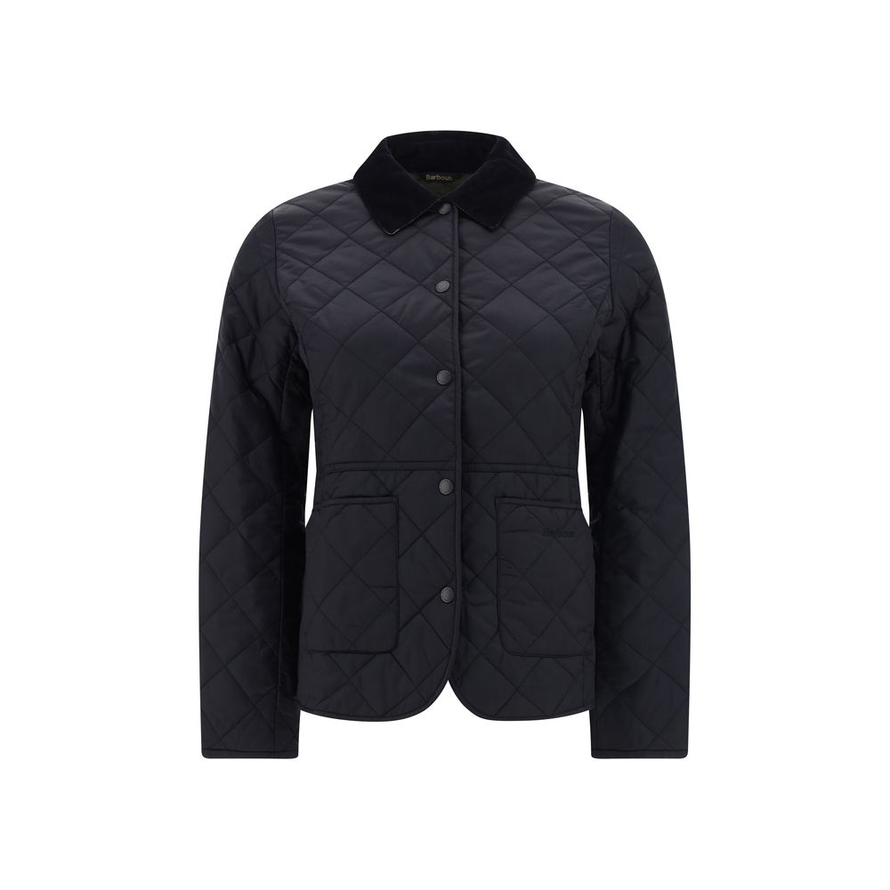 Barbour Black Polyester Full-Length Jacket