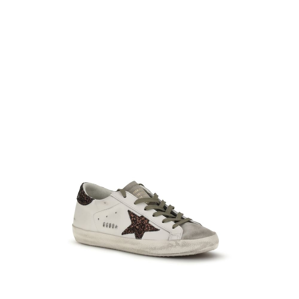 Golden Goose White Calf Leather Bos Taurus Sneakers