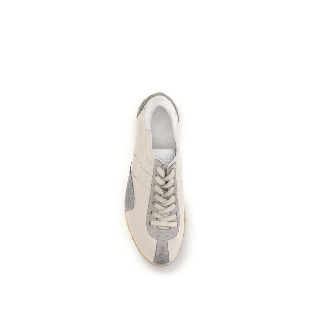 Maison Margiela Beige Kalbsleder Bos Taurus Sport-Sneakers