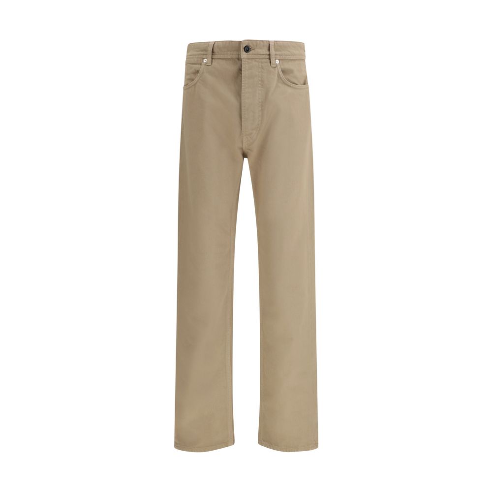 Stone Island Beige Cotton Casual Pants