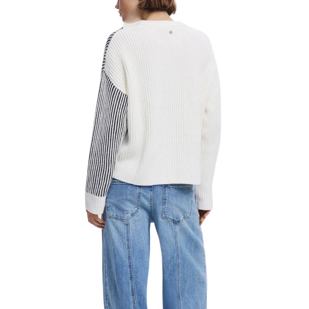 Desigual Cream Cotton Sweatshirt